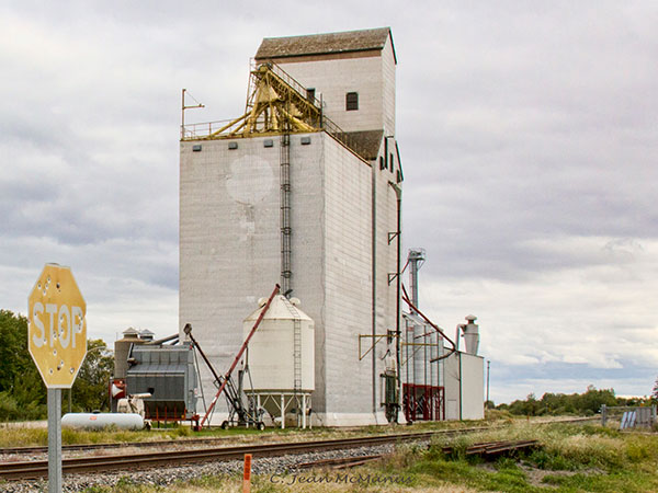 The former Manitoba Pool grain elevator at Birtle