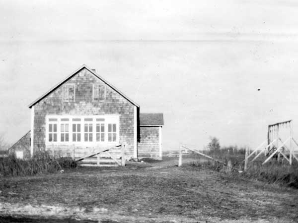 One of the earlier Blumenhof School buildings