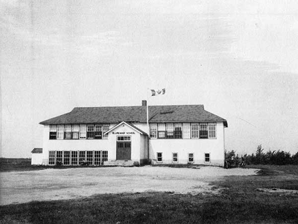 The three-classroom Blumenhof School, built in 1950