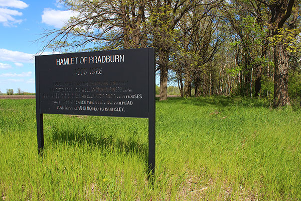 Bradburn commemorative sign
