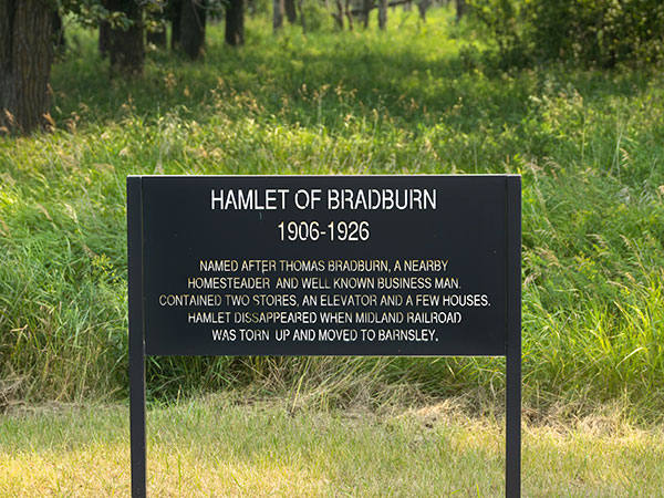Bradburn commemorative sign