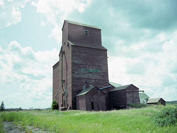 The former Manitoba Pool grain elevator at Bradwardine