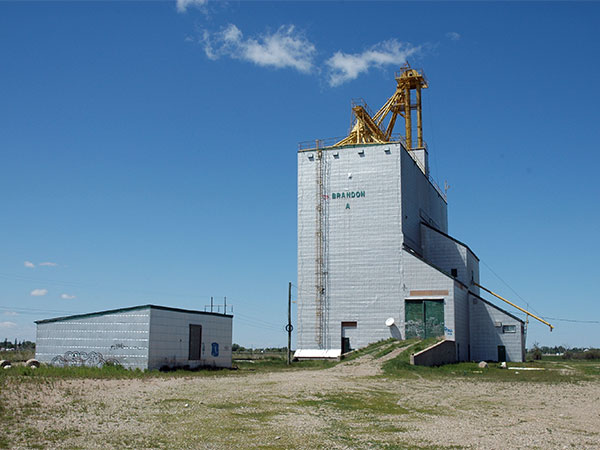 The former Manitoba Pool grain elevator A at Brandon