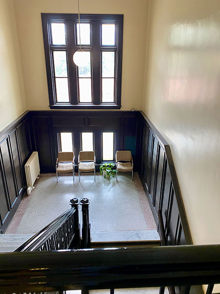 Stairwell of the former Brandon Normal School