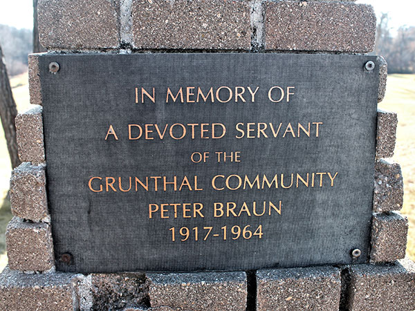 Peter Braun Memorial Monument