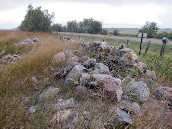 Rocks from the former Brighton School