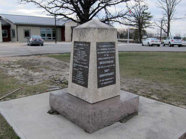 Brokenhead Pioneers Monument