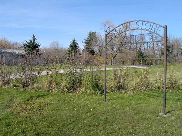 Brown Store and Post Office commemorative sign