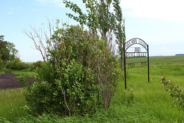 Brown Store and Post Office commemorative sign