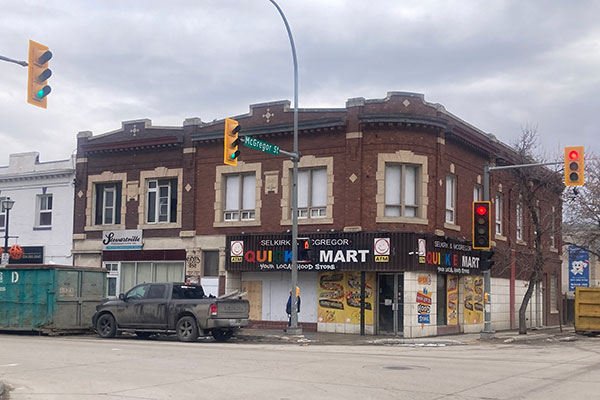 Budnik Block after a fire