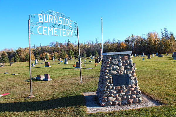 Burnside and Edwin Churches commemorative monument