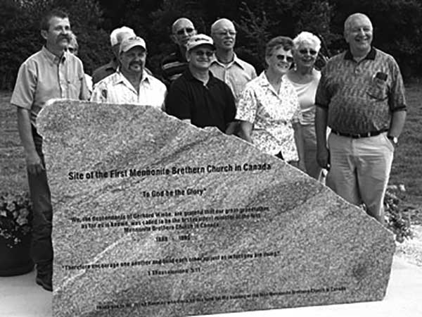 Unveiling the Burwalde Mennonite Brethren Church monument