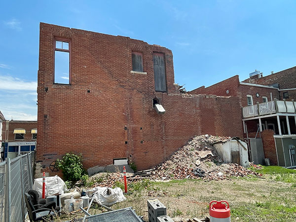 Former Bank of Montreal at Carberry being deconstructed