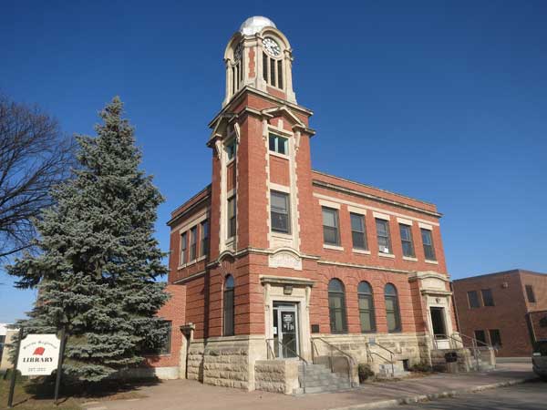 The former Carman Post Office, now the local library