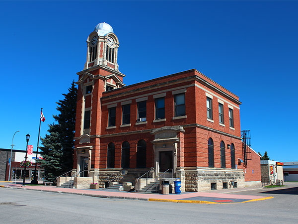 The former Carman Post Office, now the local library