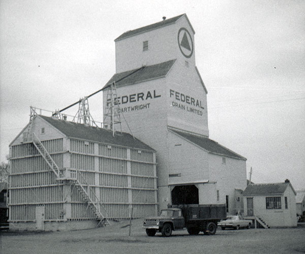 The former Federal grain elevator at Cartwright