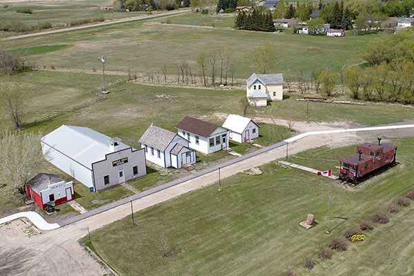Aerial view of Cartwright Heritage Park