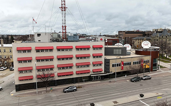 Aerial view of the CBC Building