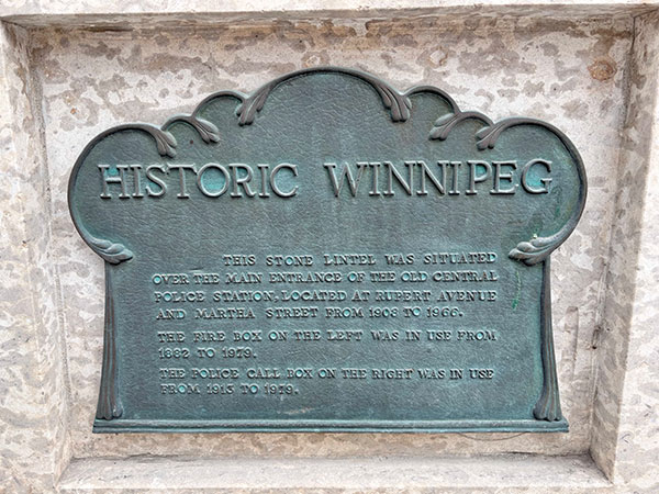 Central Police Station plaque