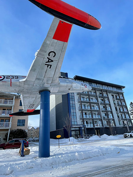 Commemorative plaque at the CFB Gimli Memorial