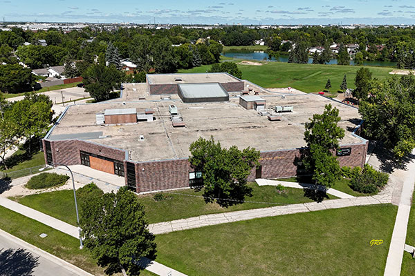 Aerial view of Chancellor School
