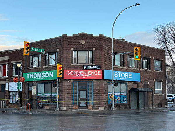 Chasney Block after a fire