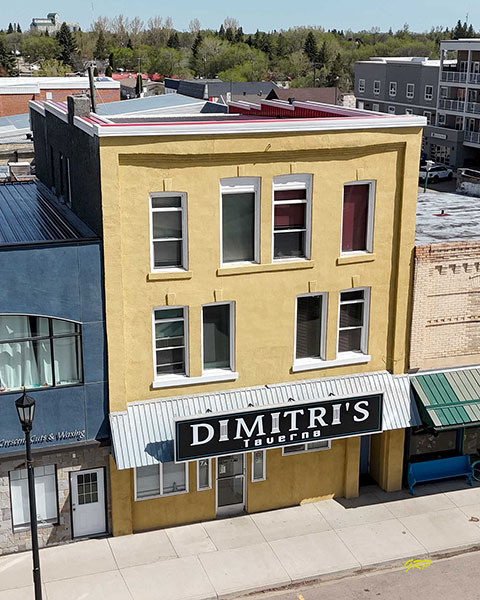 Aerial view of Timitri's Tavern