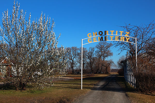 Entrance to Chortitz Cemetery