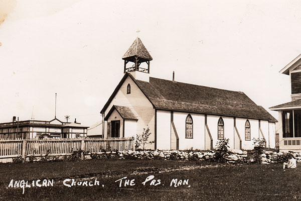 Postcard view of Christ Church Anglican