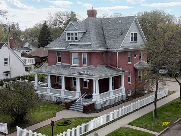 Aerial view of the Christie House