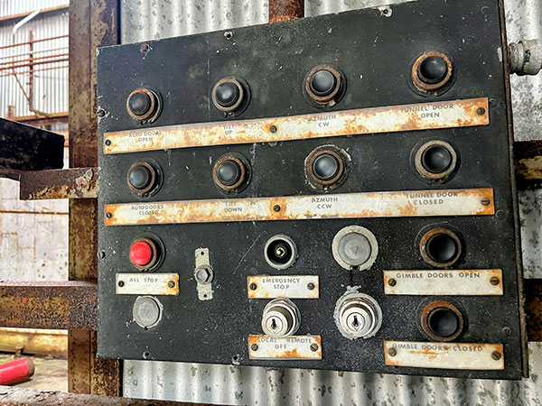 Control panel at the Churchill Rocket Range