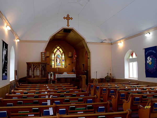 Interior of the Anglican Church of the Ascension at Stonewall