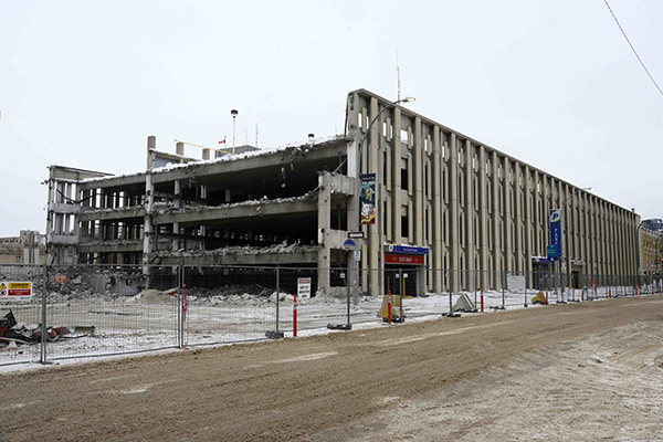 Demolition of the Civic Centre Parkade