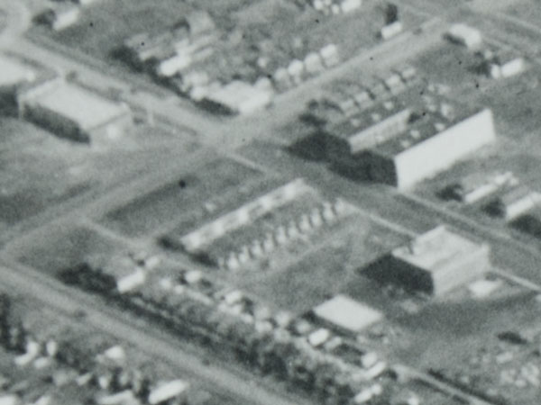 Aerial view of the former Claremont Court