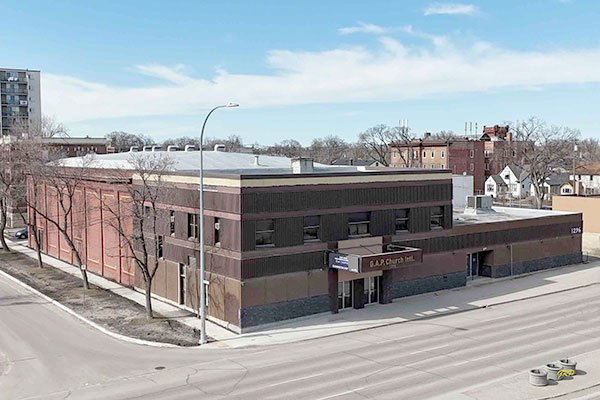 Aerial view of the former College Theatre