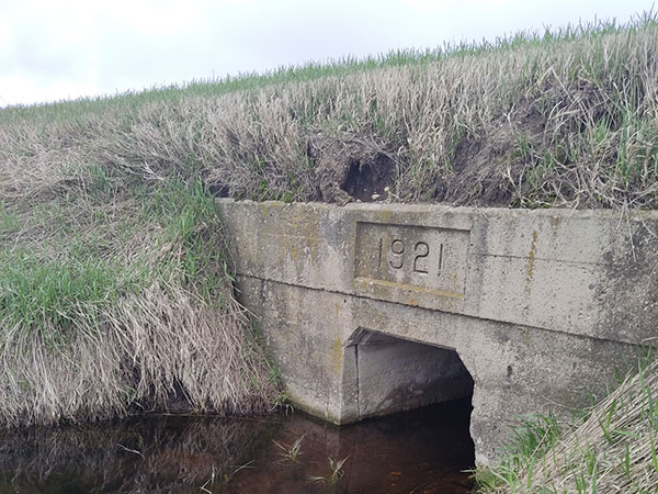 Concrete culvert bridge no. 795