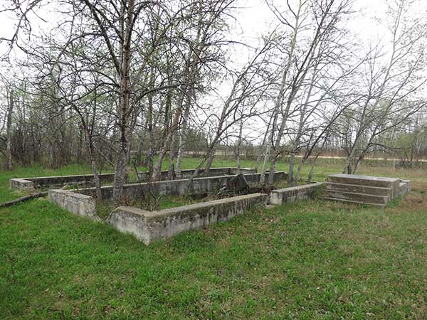 Foundation of the former Coronation School building