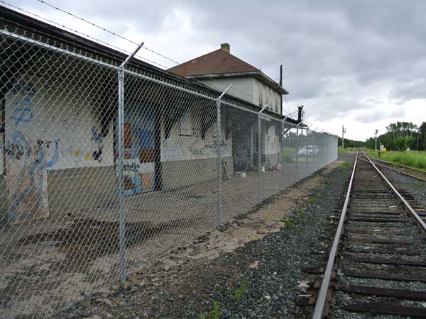 Former Canadian National Railway station at Cranberry Portage