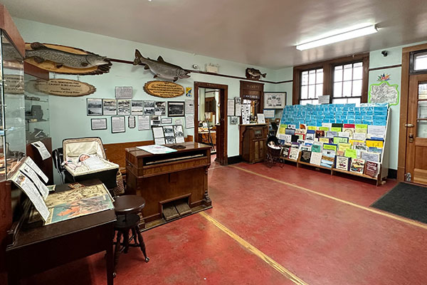 Interior of the Cranberry Portage Heritage Museum