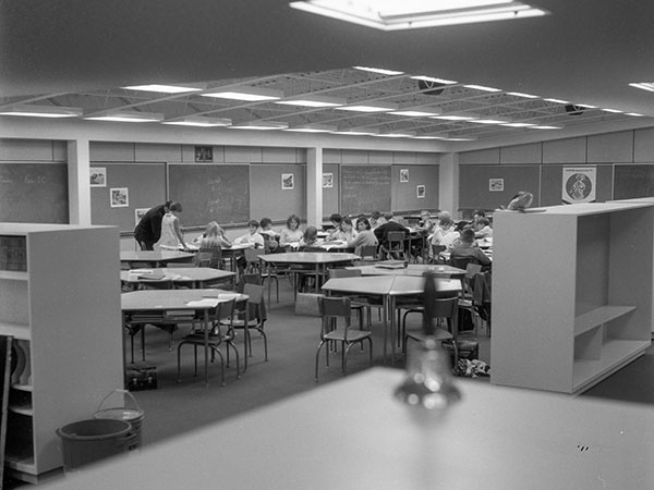 Interior of the newly constructed Crescentview School