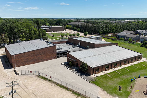 Aerial view of Crescentview School
