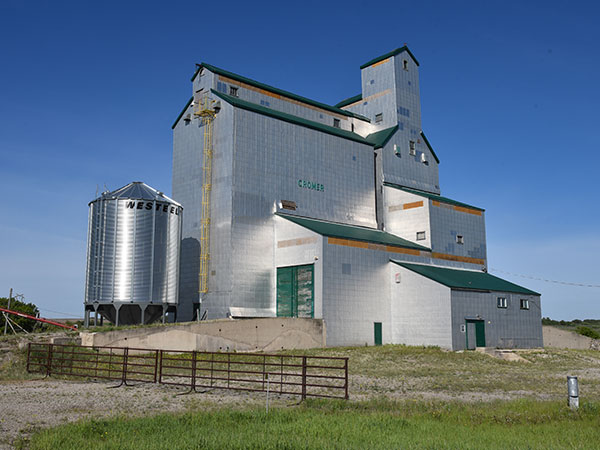 Former Manitoba Pool grain elevator at Cromer