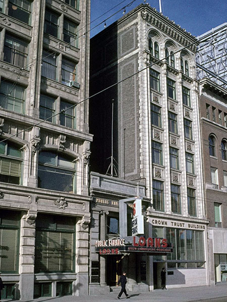 Crown Trust Building at right
