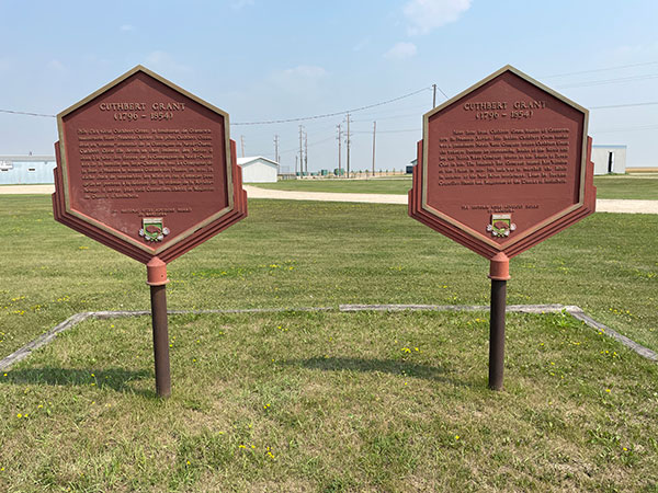 Cuthbert Grant commemorative plaques