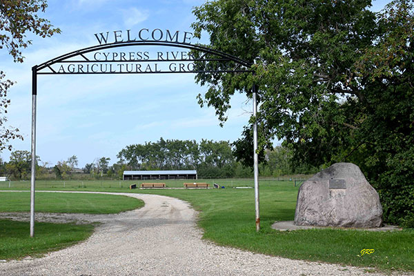 Cypress River Agricultural Society commemorative monument