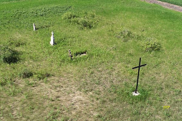 Aerial view of the Czechoslovakian Cemetery