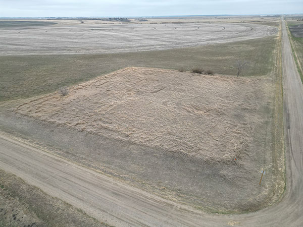 Aerial view of the former site of Daly Union School