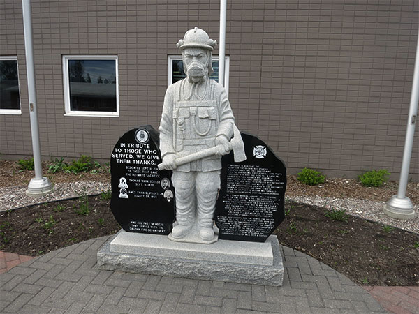 Dauphin firefighting monument