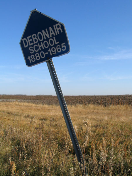 Debonair School commemorative sign