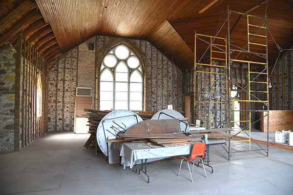 Interior of the former Deloraine Presbyterian Church